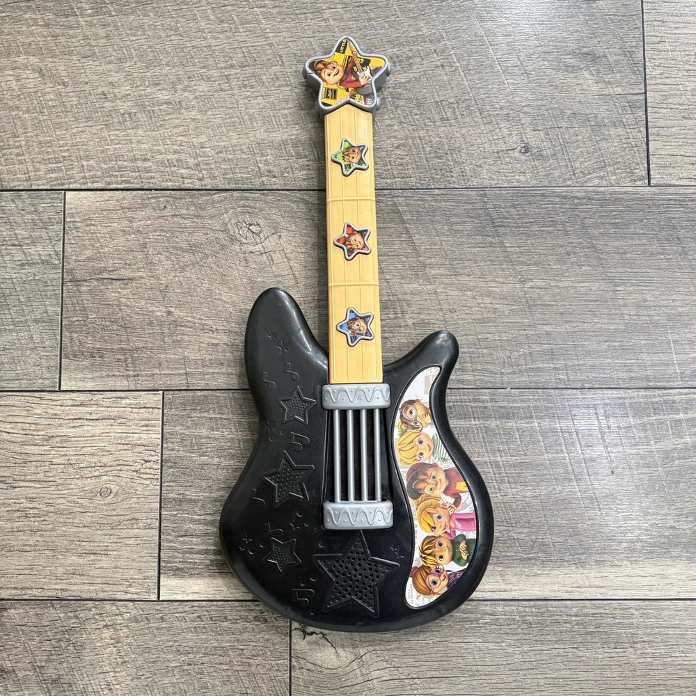 Alvin & The Chipmunks Toy Funk Guitar Musical Instrument 2016 Chipettes Mattel‎